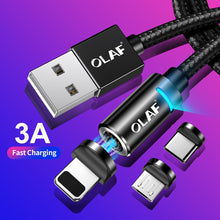 Load image into Gallery viewer, Micro USB Wire Type -C Magnet Charger Phone Cable